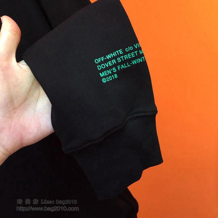 OffWhite男裝 19-20FW新款 最高品質 off新款圓領衛衣 off黑色套頭男衛衣  tzy2237